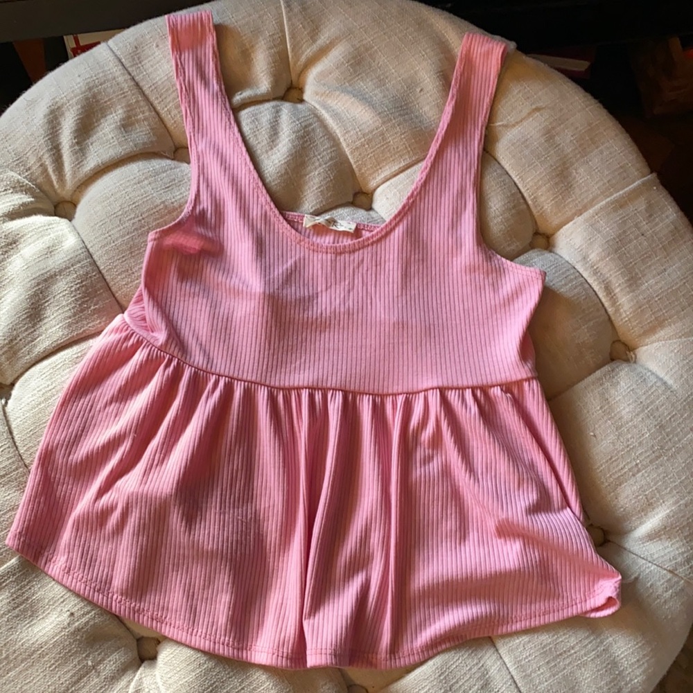 Pink babydoll tank